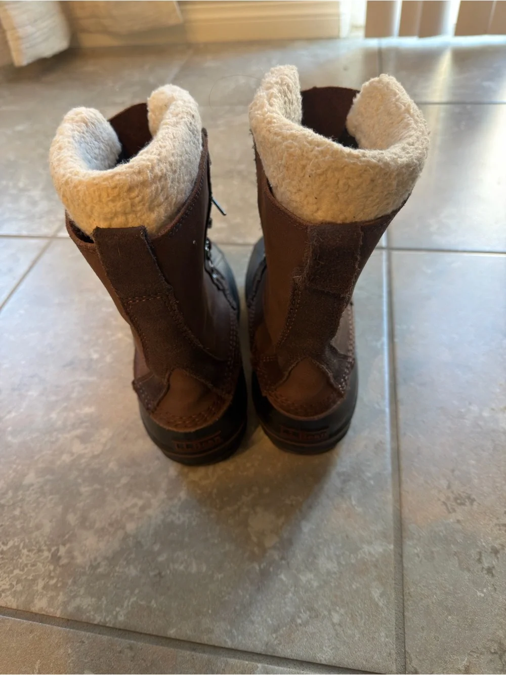 L.L. Bean Brown & Black Insulated Duck Boots